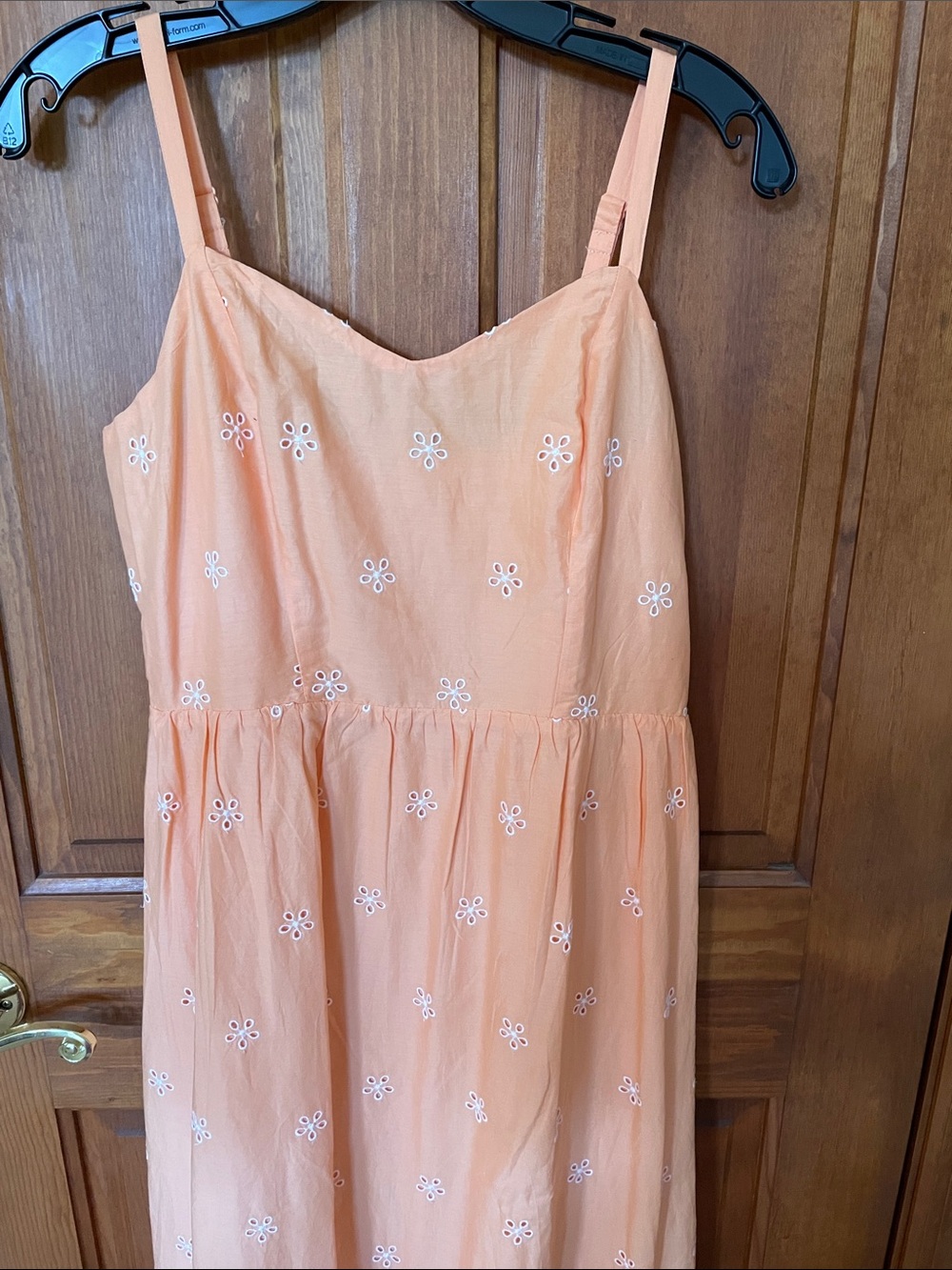 Old Navy Orange w/ white eyelet flower sundress
